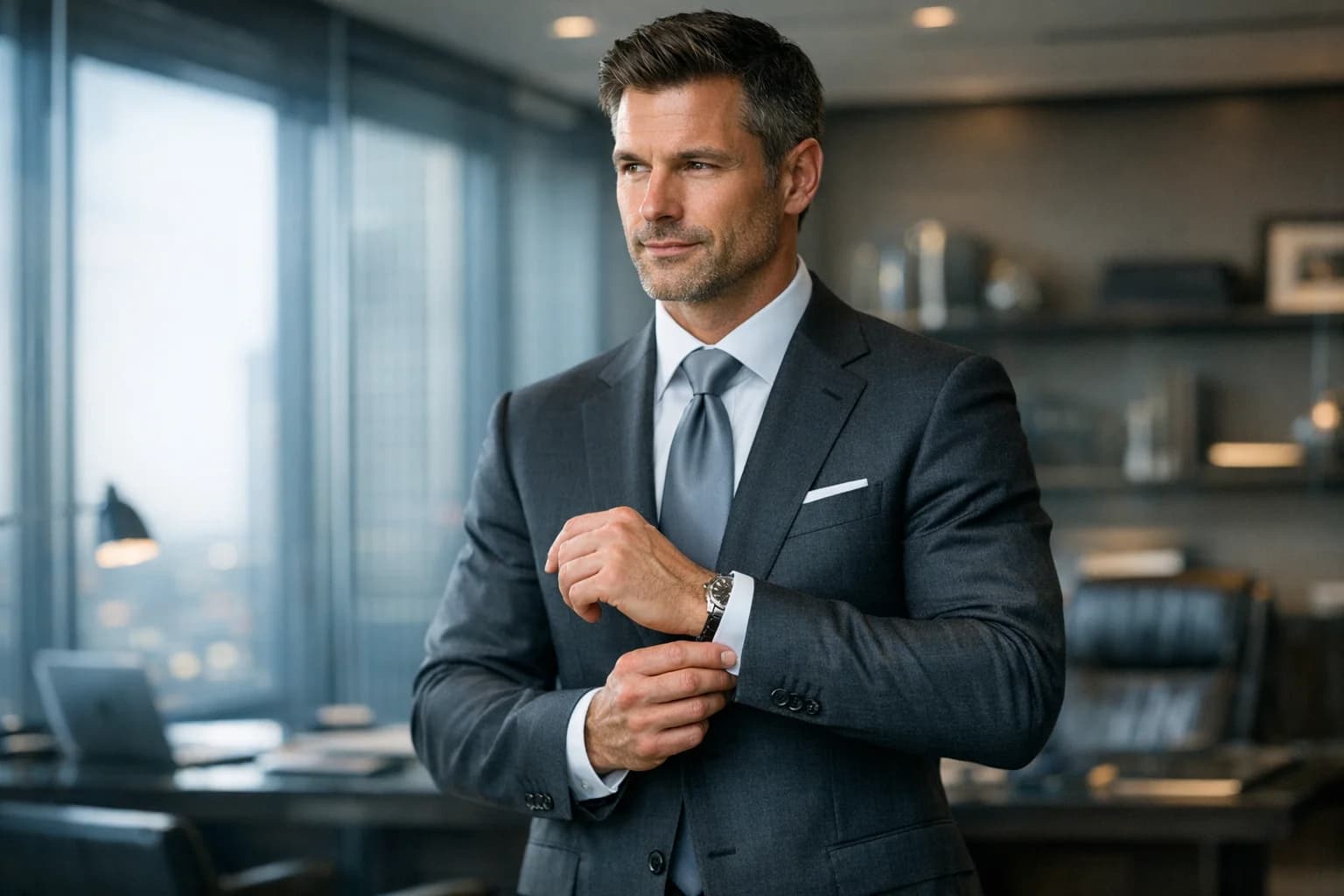 Professional business attire transformation