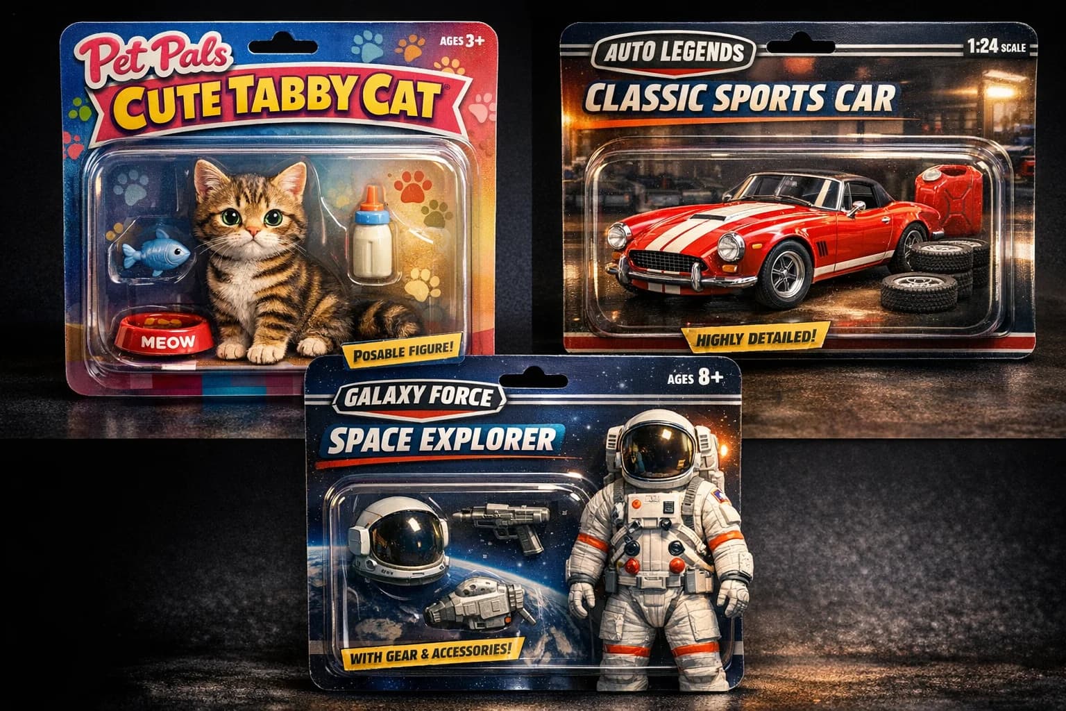 Grid of diverse subjects turned into action figures