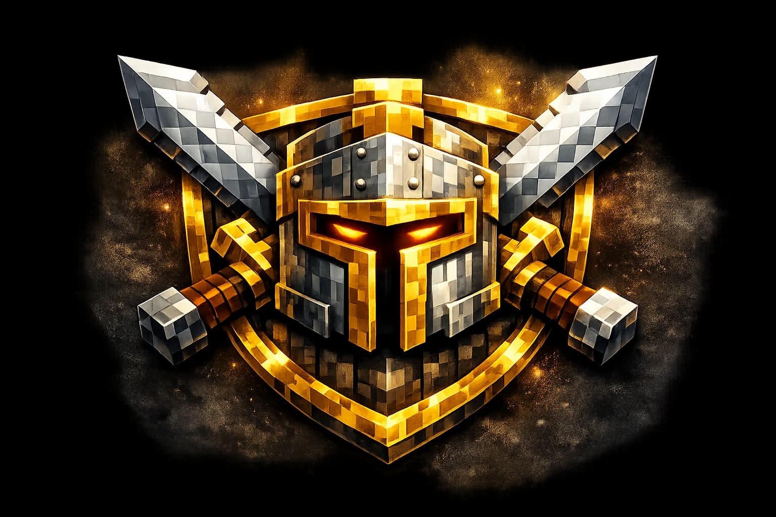 Professional Minecraft server logo generated by AI