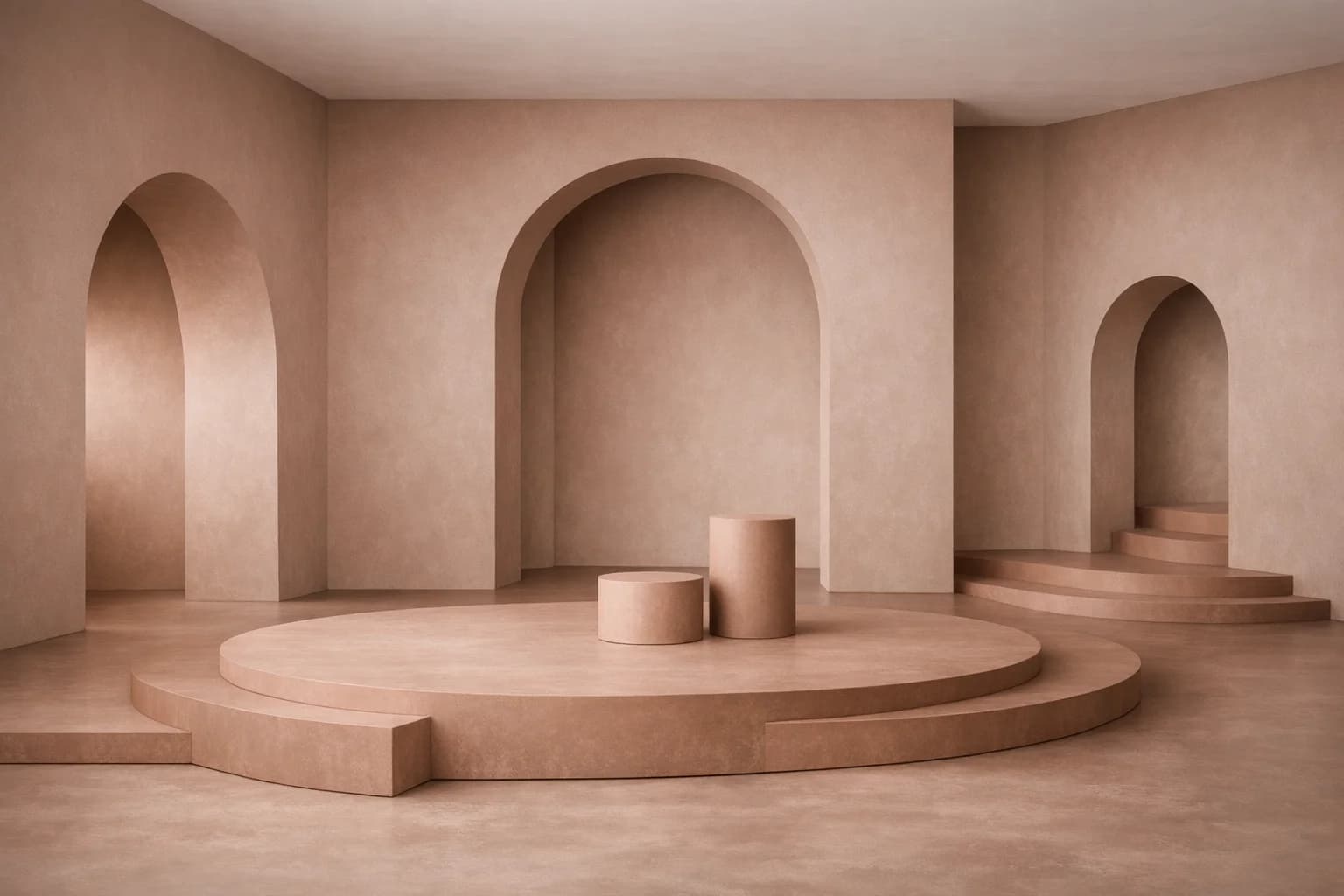 Stunning minimalist studio environment for product photography