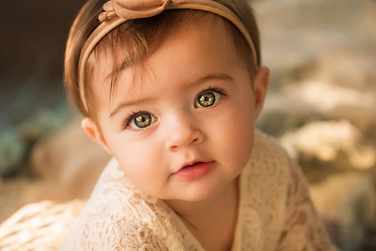 Hyper-realistic AI generated baby face