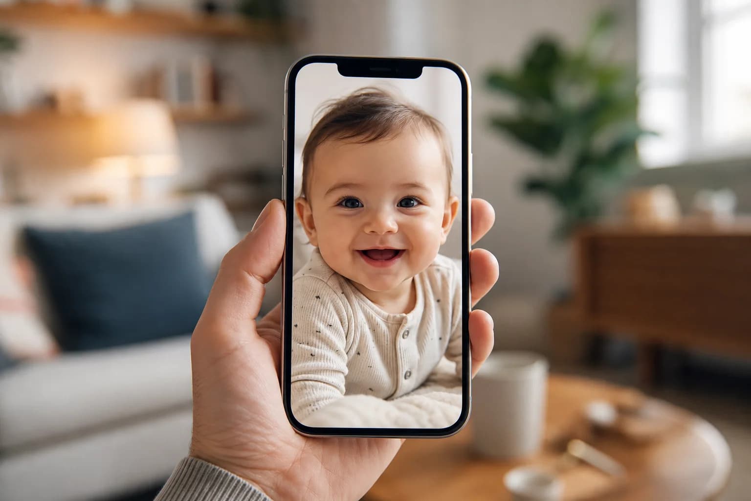 Fast AI baby face generation on smartphone